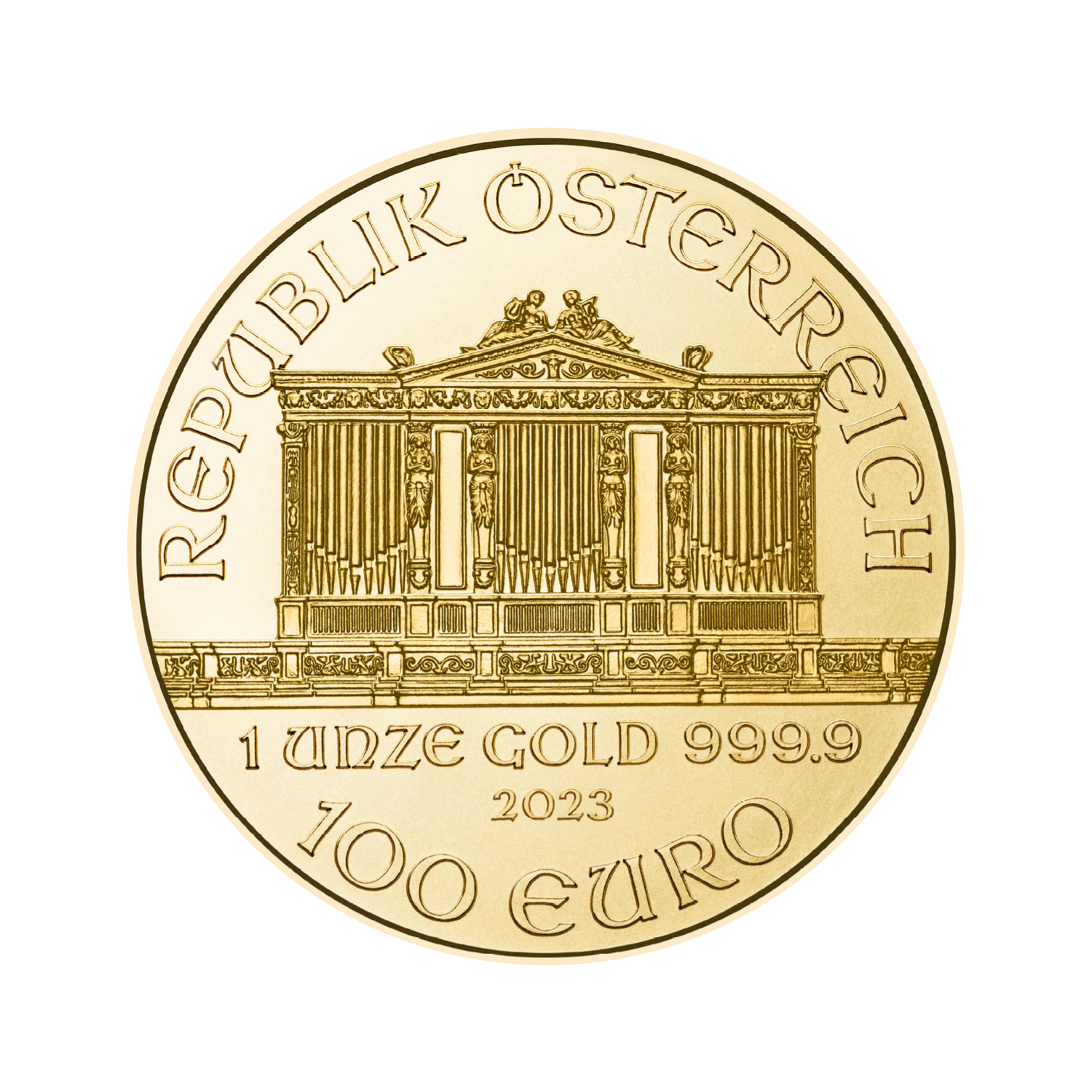 Goldmünze | Wiener Philharmoniker EUR | 1 Unze | 2023