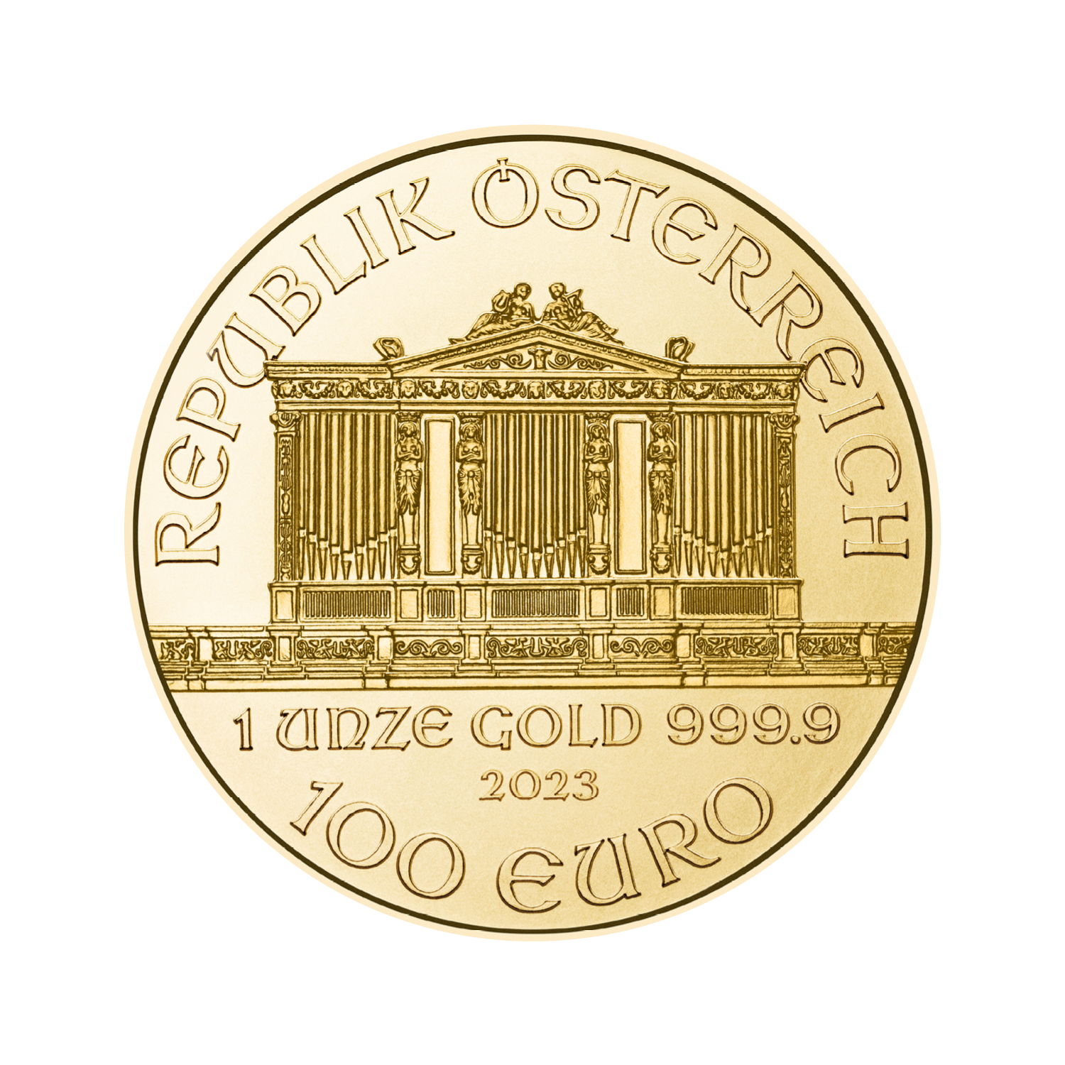 Zlatnik | Bečki filharmoničar EUR | 1 unca | 2023