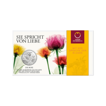"Die Rose" | Handgehoben | 10 Euro | Silbermünze