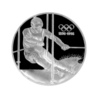 Silver coin "Slalom skier"