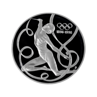Серебряная монета "Художественная гимнастка