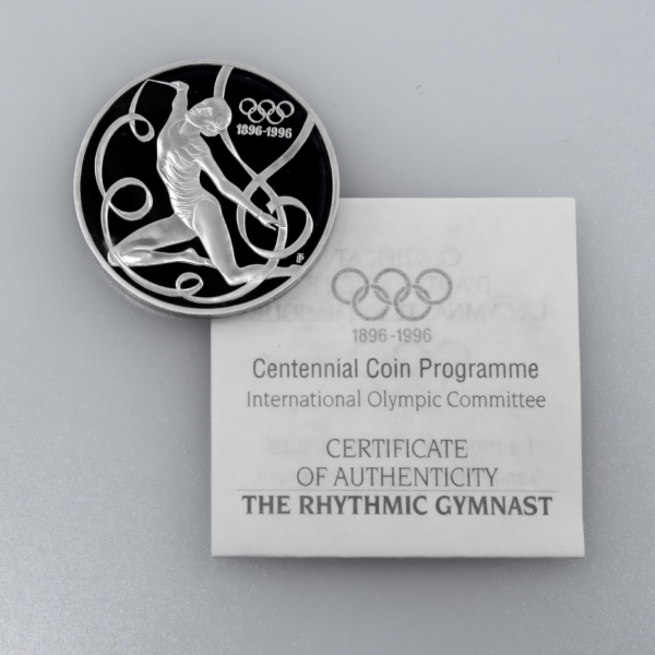 Серебряная монета "Художественная гимнастка