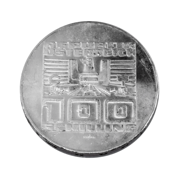 Серебро 100 ATS Австрия (1974-1979) 2-я Республика