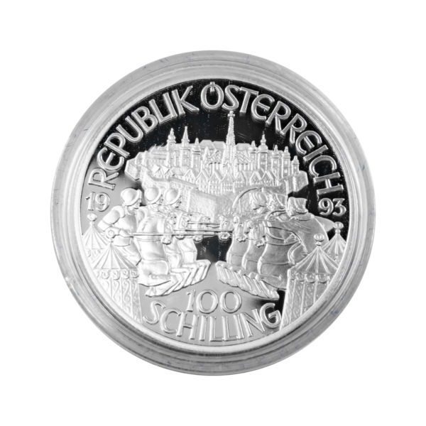Памятная монета номиналом 100 шиллингов "Леопольд I" 1993 года