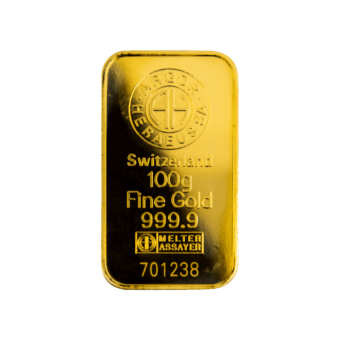 Argor Heraeus gold bar 100g