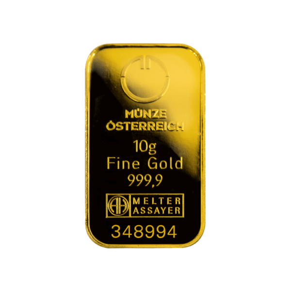 Münze Österreich Goldbarren 10g