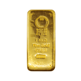 Монетный двор Австрии Золотой слиток 1000 г