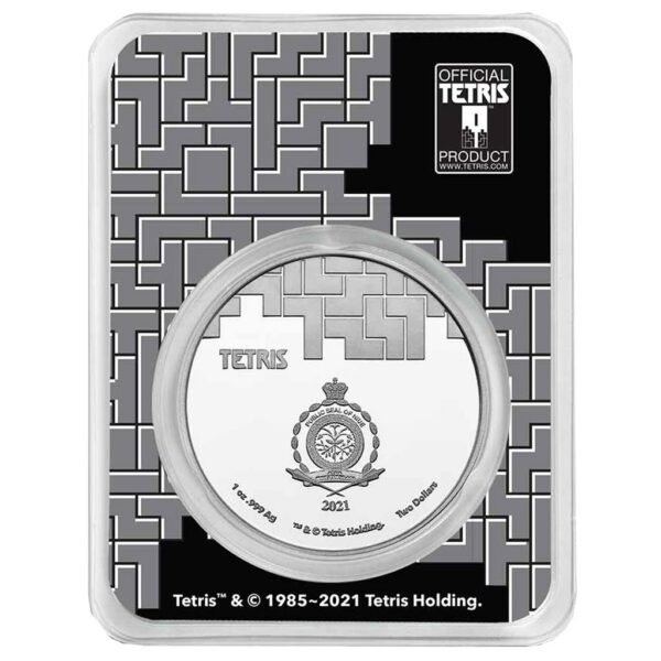 Tetris™ 1 Ounce Silver Color Coin