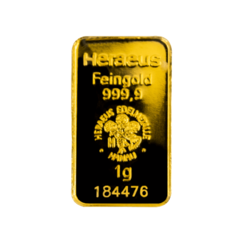 Heraeus Gold Bar 1g