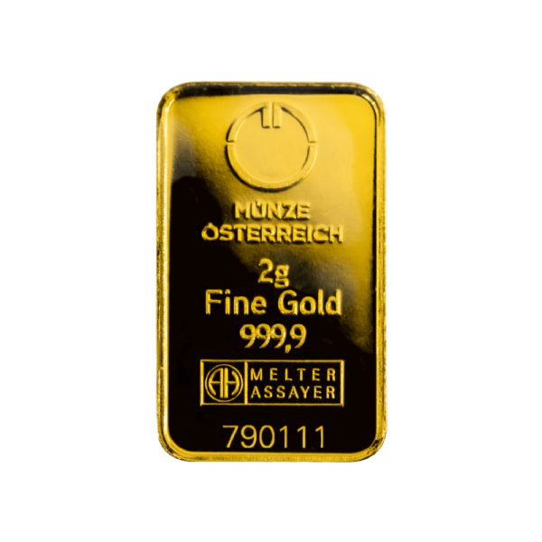 Münze Österreich Goldbarren 2g
