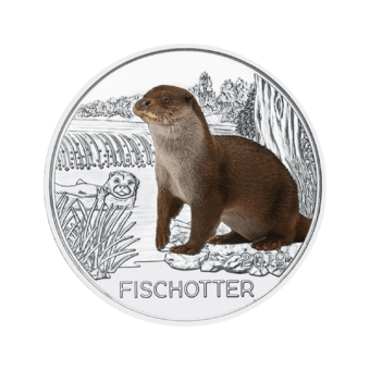 3-Euro-Tier-Taler „Fischotter“