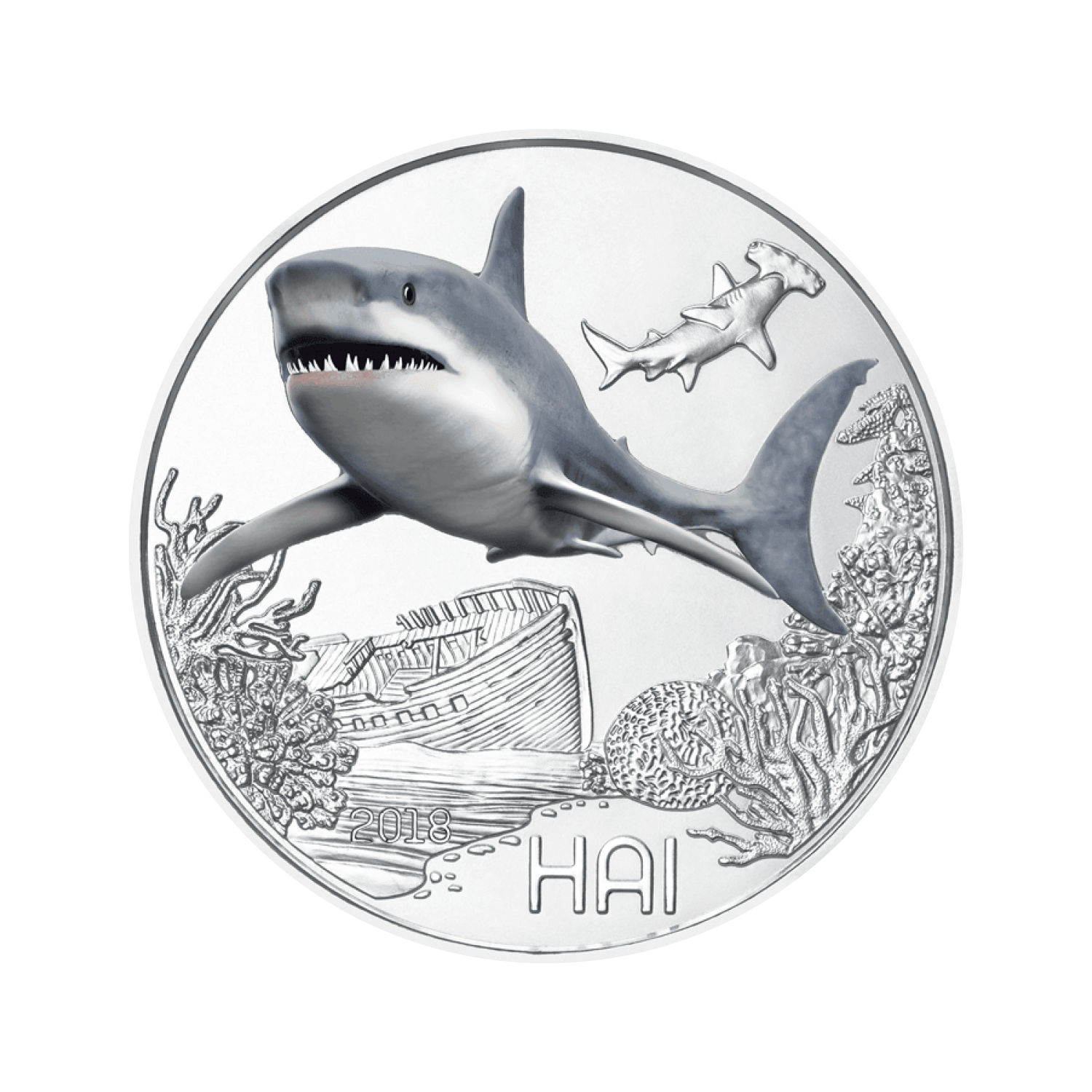 3 Euro Animal Thaler "Shark