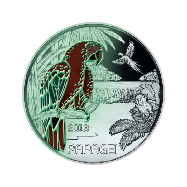 3-Euro-Tier-Taler "Papagaj"