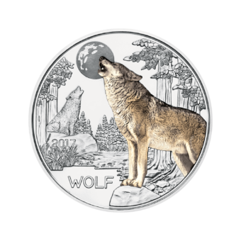 3-Euro-Tier-Taler „Wolf“