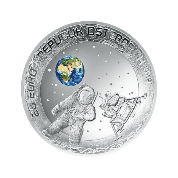 Silbermünze „50 Jahre Mondlandung“
