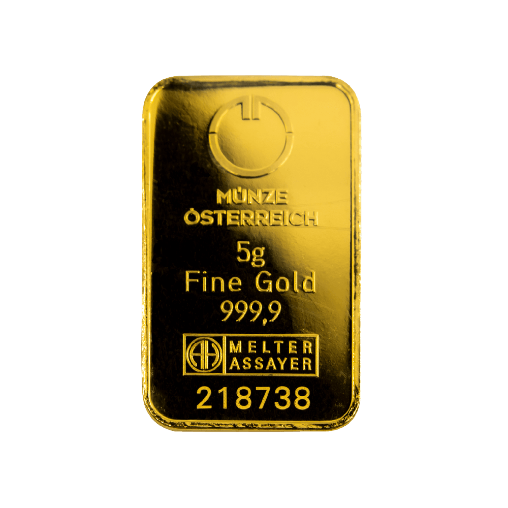 Austrian Mint Gold Bar Kinebar 5g