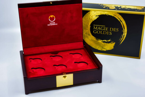 Drvena kolekcionarka kutija serije "Magija zlata"