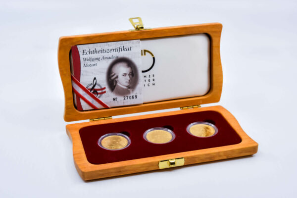 18 coins collection box Vienna Philharmonic