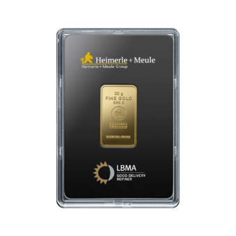 Heimerle &amp; Meule gold bar 20g with packing
