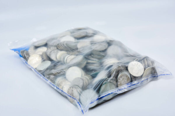 5 Kilogramm Sack Silberschillinge