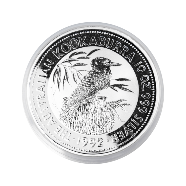 Kookaburra silver coin 10 ounces Div. vintages (differential taxed)