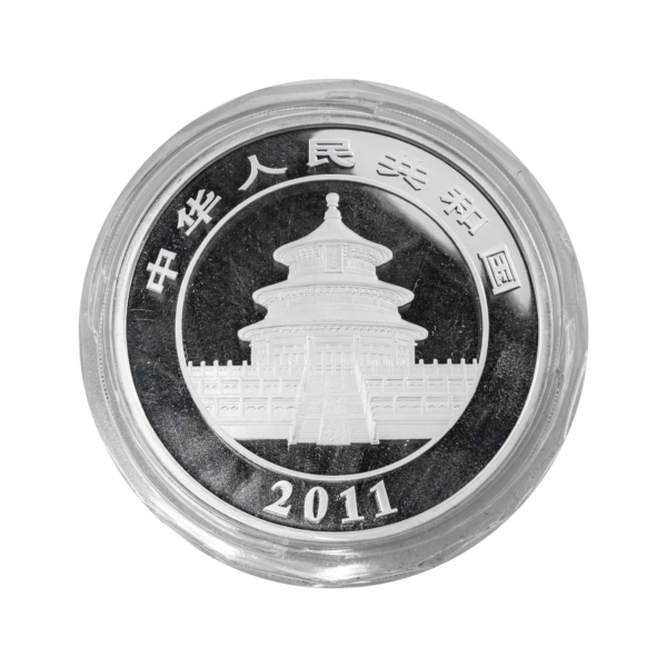 Серебряная монета Китай Панда