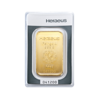 Heraeus Gold Bar 50 g