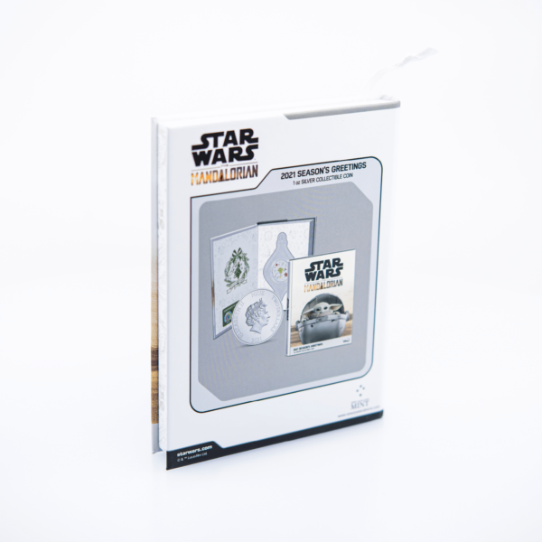 Silbermünze Star Wars Weihnachten – Grogu 2021 mit Verpackung