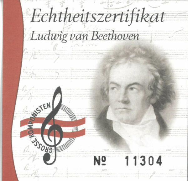 Echtheitszertifikat "Ludwig van Beethoven"