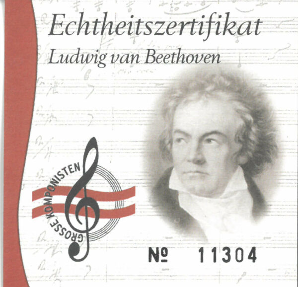 Orijinallik Sertifikası &quot;Ludwig van Beethoven