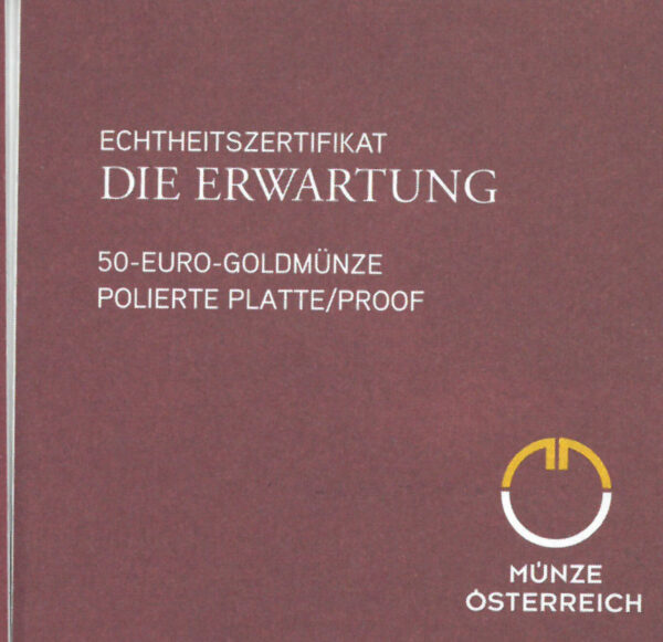 Echtheitszertifikat "Die Erwartung"