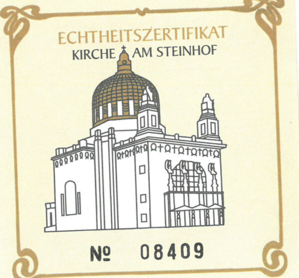 Certifikát pravosti &quot;Kirche am Steinhof