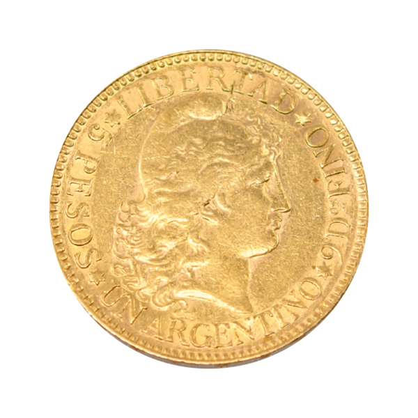 Argentinische 5 Pesos Goldmünze