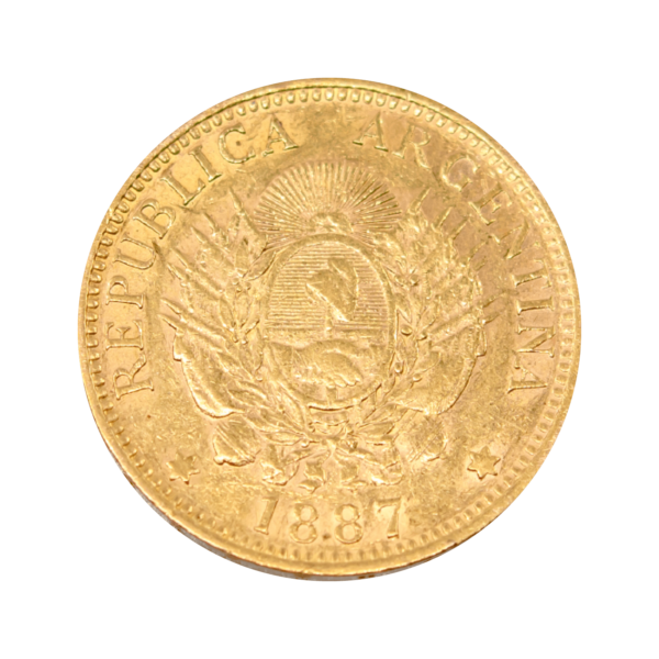 Argentine 5 pesos gold coin