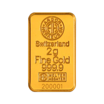 Argor Heraeus gold bar 2g