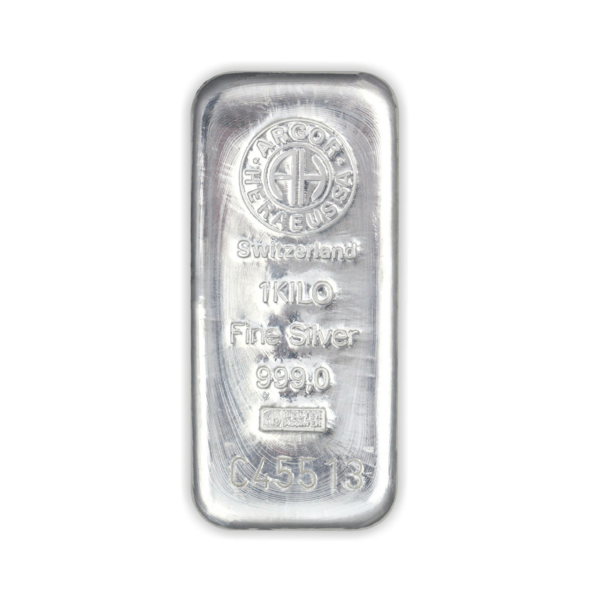 Silver bar Argor Heraeus 1 kilogram
