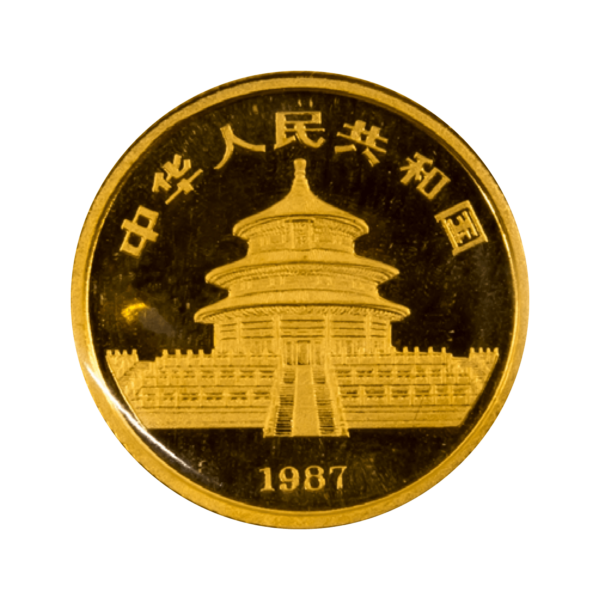 Китайская золотая монета "Панда