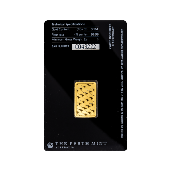 Gold Bar 5g Perth Mint Australia