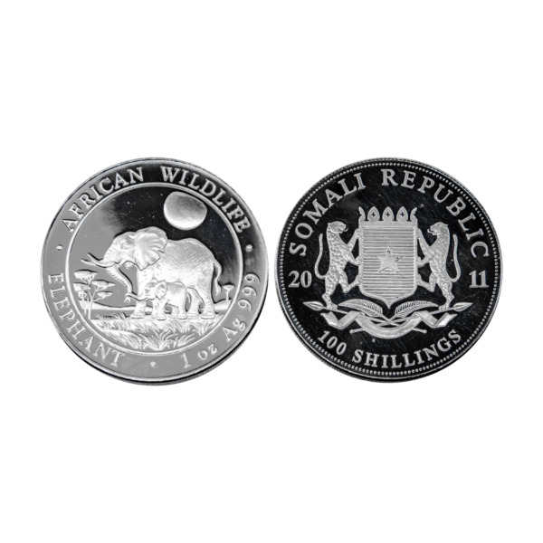 Silver Somalia Elephant 1 Ounce (diff.)