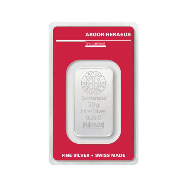 Argor Heraeus Silver Bar 20g