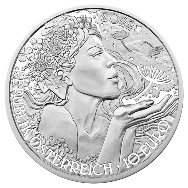 Серебряная монета &quot;Одуванчик