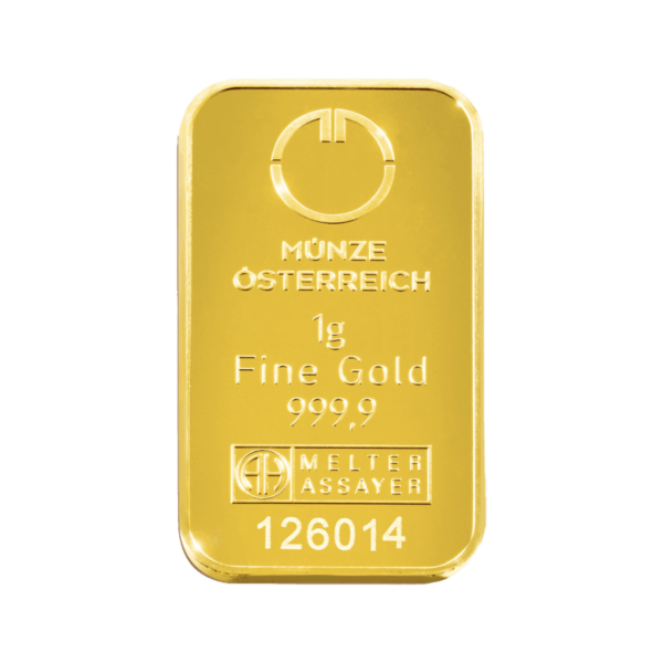 Austrian Mint Gold Bar 1g