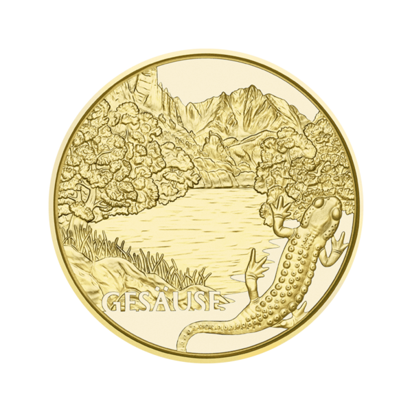 Zlatá minca 50 eur &quot;Pri divokej vode&quot; 2022