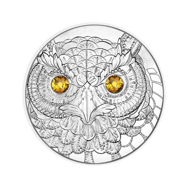 Серебряная монета Европа - Мудрость совы