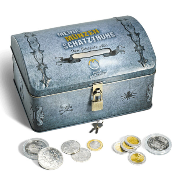 Austria coin treasure chest
