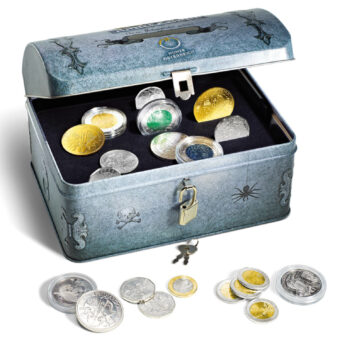 Austria coin treasure chest