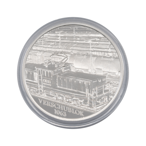Серебряная монета номиналом 20 евро &quot;Железная дорога будущего