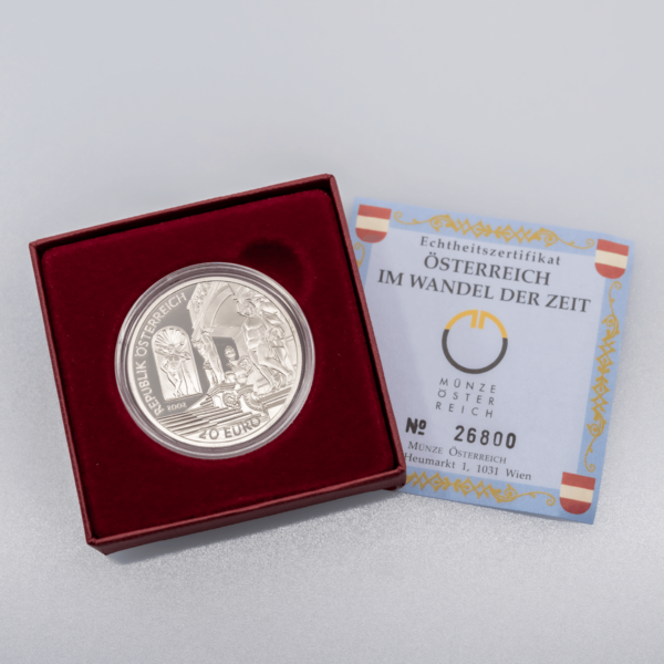 20 Euro Silbermünze "Die Barockzeit" mit Verpackung