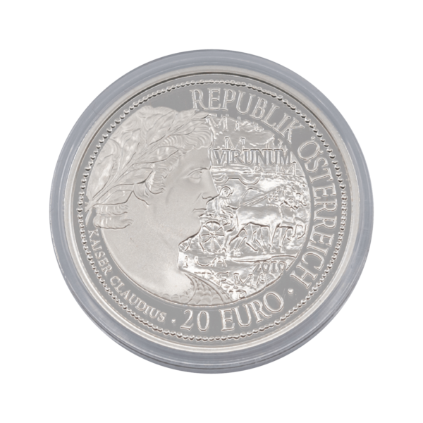 Серебряная монета номиналом 20 евро &quot;Вирунум
