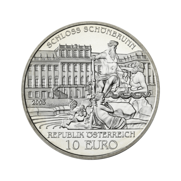 10 Euro Gümüş Para "Schönbrunn Sarayı" PP